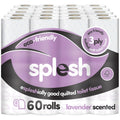 Splesh Toilet Roll Soft & Quilted 3-Ply Lavender Scented Toilet Tissue, 60 Rolls
