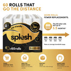 Splesh Toilet Roll Signature Scented 60 Rolls|Quilted 3-Ply Soft Toilet Paper