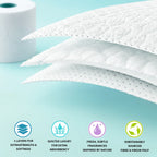 Splesh Toilet Roll, Soft & Quilted Eco-Friendly, White, 60 Rolls