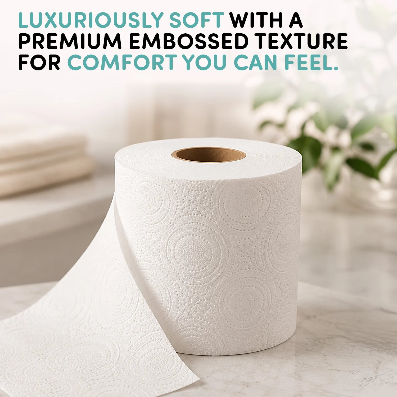 Splesh Toilet Roll Soft & Quilted 3-Ply Original White Toilet Tissue, 24 Rolls