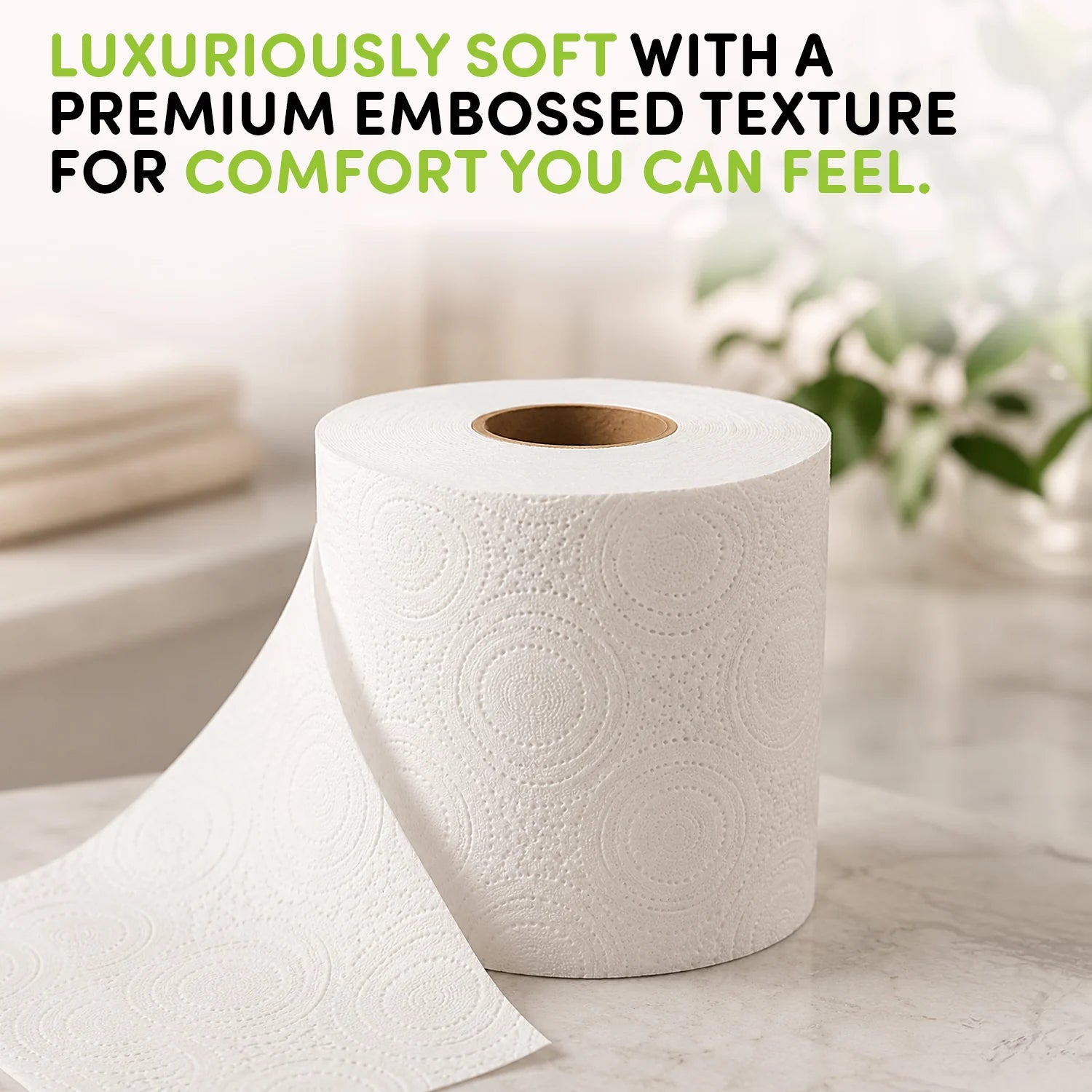 Splesh Toilet Roll Soft & Quilted 3-Ply AloeVera Scented Toilet Tissue, 24 Rolls