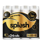 Splesh Toilet Roll Signature Scented 24 Rolls|Quilted 3-Ply Soft Toilet Paper