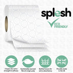 Splesh Quilted Toilet Roll Luxury Vanilla & Marshmallow 3-Ply Soft Toilet Paper, 12 Rolls