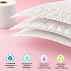 Splesh Quilted Toilet Roll Luxury Vanilla & Marshmallow 3-Ply Soft Toilet Paper, 60 Rolls