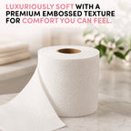 Splesh Quilted Toilet Roll Luxury Vanilla & Marshmallow 3-Ply Soft Toilet Paper, 60 Rolls