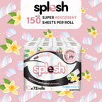 Splesh Quilted Toilet Roll Luxury Vanilla & Marshmallow 3-Ply Soft Toilet Paper, 24 Rolls