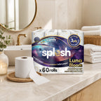 Splesh Quilted Luna Bloom 3-Ply Luxury Scented Toilet Tissue Paper, 60 Rolls