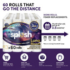 Splesh Quilted Luna Bloom 3-Ply Luxury Scented Toilet Tissue Paper, 60 Rolls