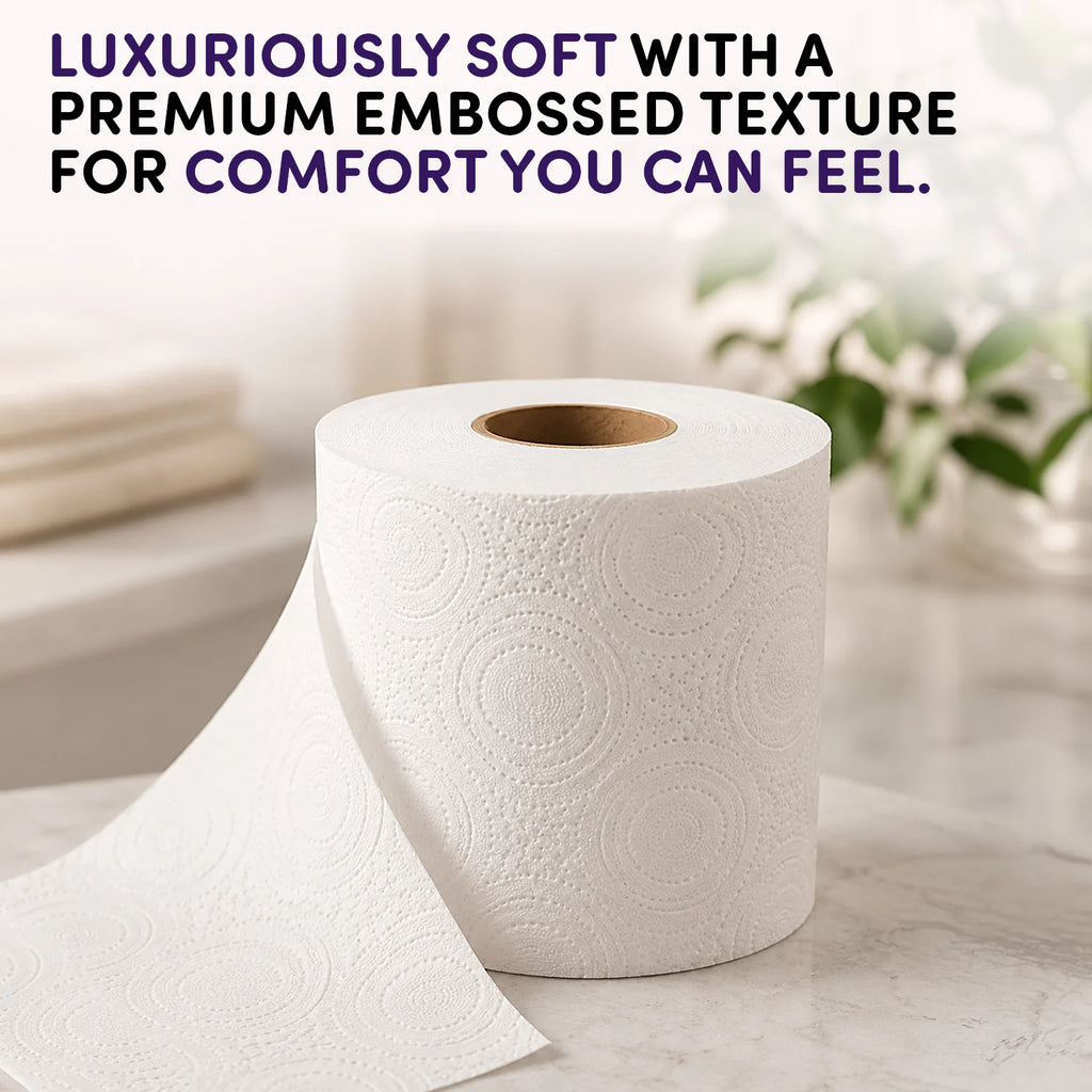 Splesh Quilted Luna Bloom 3-Ply Luxury Scented Toilet Tissue Paper, 60 Rolls