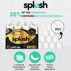 Splesh Toilet Roll Signature Scented 60 Rolls|Quilted 3-Ply Soft Toilet Paper