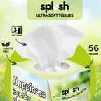 Splesh Ultra Soft Tissues, 48 Cube Boxes (2,688 Total) Bulk Pack