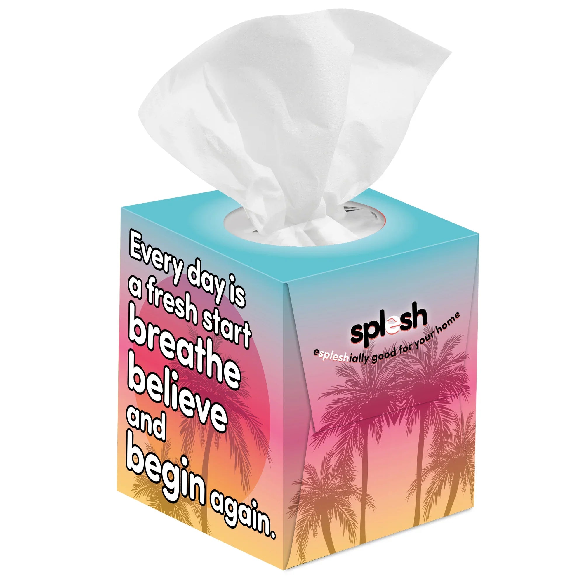 Splesh Ultra Soft Tissues, 48 Cube Boxes (2,688 Total) Bulk Pack